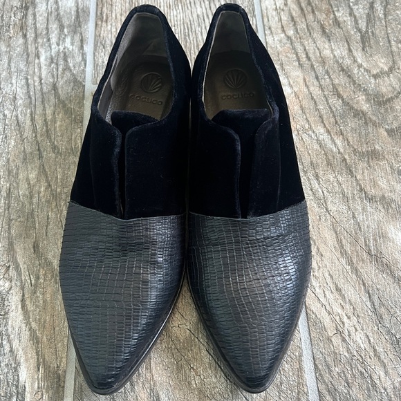 Coclico Albaz Quiet Luxury Leather and Velvet Loafers Size EU 37, US 6.5 - Picture 1 of 8